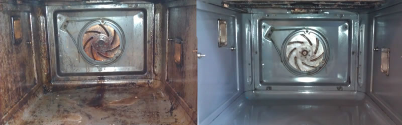 before and after oven cleaning by good as nu edinburgh